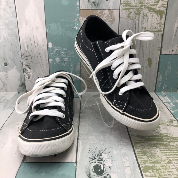 Vans Shoes - VANS Tory Black Canvas Sneakers Women’s Size 7